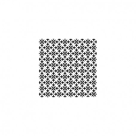 Plantilla Stencil Home Decor Midi Cadence Fondo Flor Geometrica 25x25cm