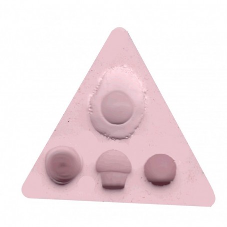Molde silicona E&F Cupcake, magdelena y huevo frito