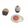 Molde silicona E&F Cupcake, magdelena y huevo frito