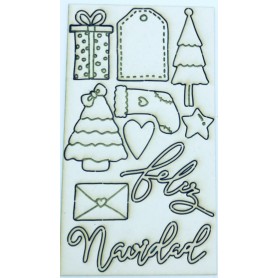 Chipboard Navidad M&M Petit Soupirs