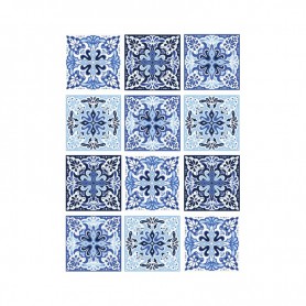 Papel de Arroz Cadence Tiles Baldosas Azul 30x41cm