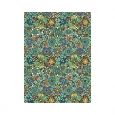 Papel de Arroz Cadence Ethic Estrellas Turquesa 30x41cm