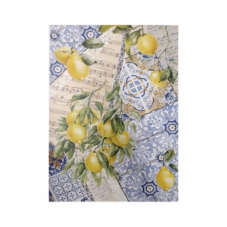 Papel de Arroz Cadence Collage Limones Grandes 30x41cm