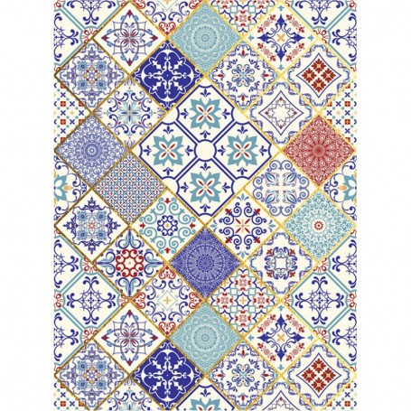 Papel de Arroz Oro Cadence Ethnic 30x41 cm