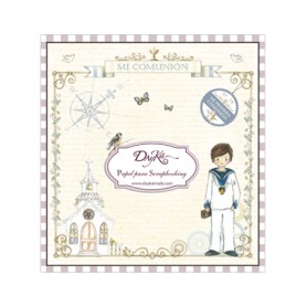 Colección 24 hojas Papel scrapbooking Dayka Comunion Niño  20x20cm