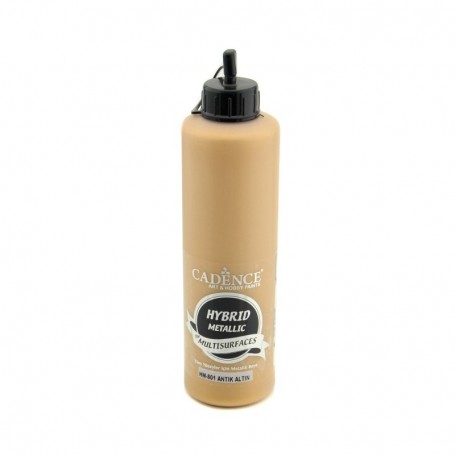 Pintura Acrílica Multisuperficie Hybrid Metálica Oro Viejo 500 ml Ref. HM801G