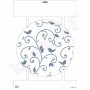Plantilla Stencil DIN A3 "Filigrana con pajarillos para reloj"