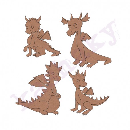Siluetas De Dragones