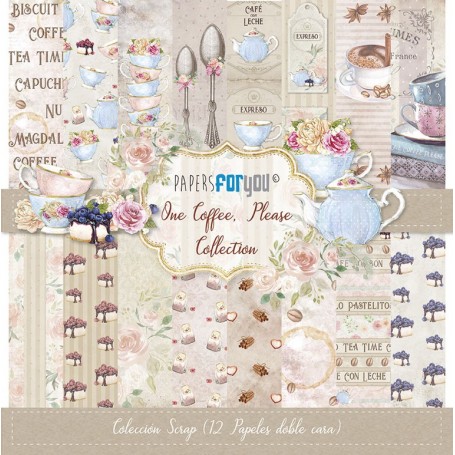 Coleccion One Coffee, Please Scrapbooking