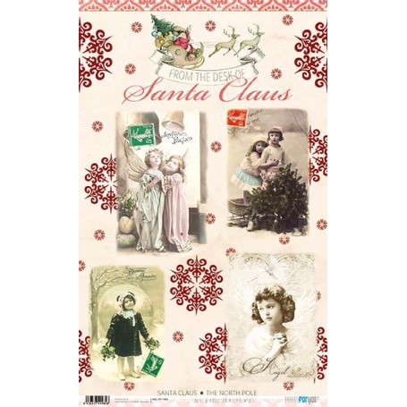 Papel De Arroz Santa Claus Wishes 54x33cm