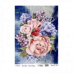 Papel de Arroz Cadence Collage Flores 30x41cm