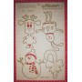  Silueta El Baul de Tina, Kit 4 Muñecos Navideños.