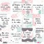 Papel Con Manchas y A A Loco Collection frases Scrapbooking 30x30cm dos caras