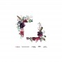 Rollo Papel de Arroz Cadence Cuadrado Flores Plumas 60x60cm