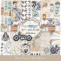 Coleccion It´s a Man World Collection 12 papeles Scrapbooking 30x30cm dos caras