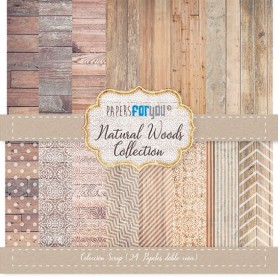 Coleccion Basicos Natural Woods 17x17cm Scrapbooking 