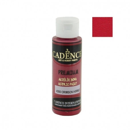 Pintura Acrílica Premium CRIMSON RED Cadence 70ml