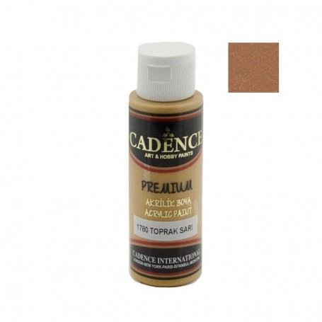 Pintura Acrílica Premium GROUND YELLOW Cadence 70ml