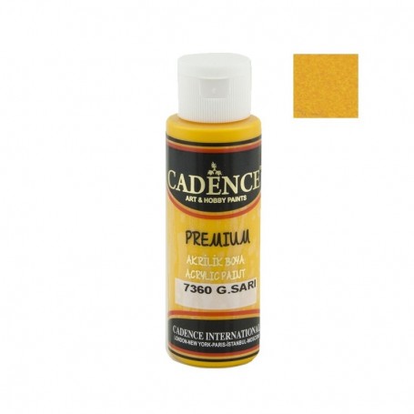 Pintura Acrílica Premium SUN YELLOW Cadence 70ml