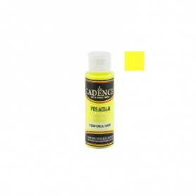 Pintura Acrílica Premium FLUOR AMARILLO Cadence 70ml