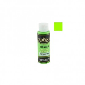 Pintura Acrílica Premium FLUOR VERDE Cadence 70ml