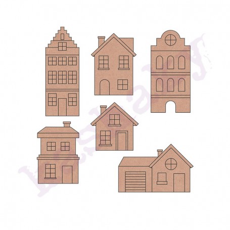 CONJUNTO CASITAS MINI 6x5 cm aprox