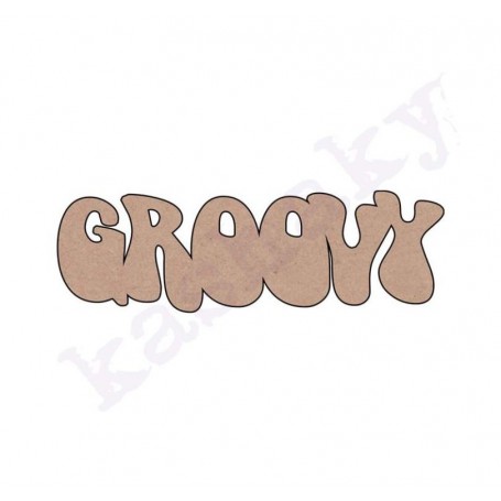 PALABRA «GROOVY» 17'5x5'5 cm