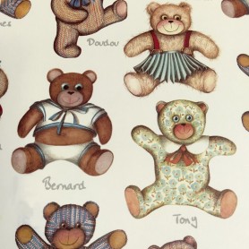 2 Papeles ROSSI Teddy Bears 50x70