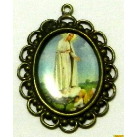 Camafeo Virgen de Fatima 29x21mm