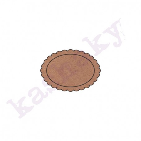 ovalo con ondas 6x4´2 cm