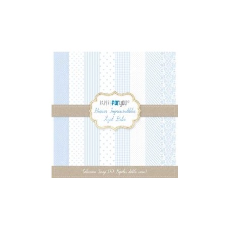 Coleccion Basicos Imprescindibles Azul Bebé 30x30cm Scrapbooking 