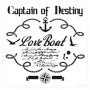 Plantilla Stencil Cadence Home Decor Captain Of Destiny 25x25cm.