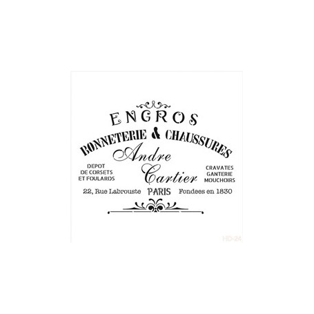 Plantilla Stencil Cadence Home Decor Engros 45x45cm