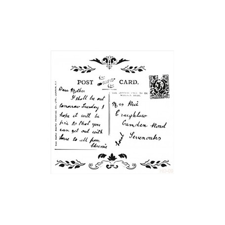 Plantilla Stencil Cadence Home Decor Post Card 45x45cm