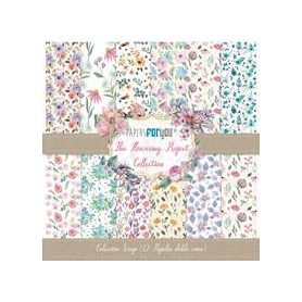 Coleccion The Flowering Project Collection 12 papeles Scrapbooking 30x30cm dos caras