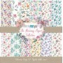 Coleccion The Flowering Project Collection 12 papeles Scrapbooking 30x30cm dos caras