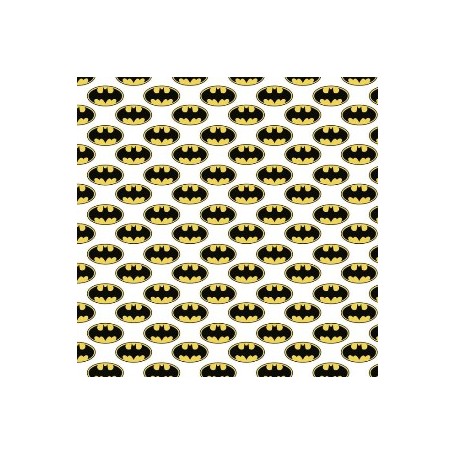 Tela patchwork 100% Algodon Logo Batman Anchura 1,50m. Venta de 10 en 10cm