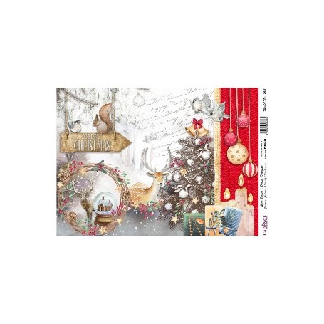 Papel de Arroz Cadence Navidad 30x41cm