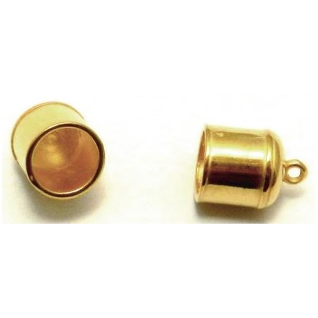 Terminal Con Anilla Oro Brillante 8mm Int.