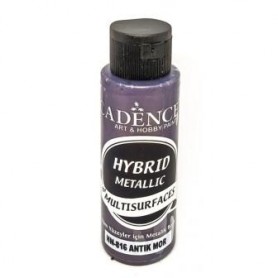 Pintura Acrílica Multisuperficie Hybrid  Metálica Cadence Morado Oscuro Ref. HM816