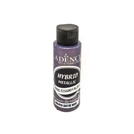 Pintura Acrílica Multisuperficie Hybrid  Metálica Cadence Morado Oscuro Ref. HM816