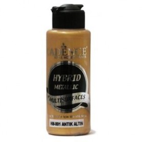 Pintura Acrílica Multisuperficie Hybrid  Metálica Cadence Oro Viejo 120ml