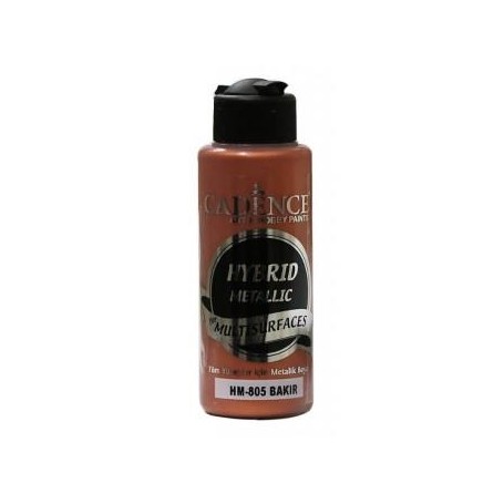 Pintura Acrílica Multisuperficie Hybrid  Metálica Cadence Cobre 120ml