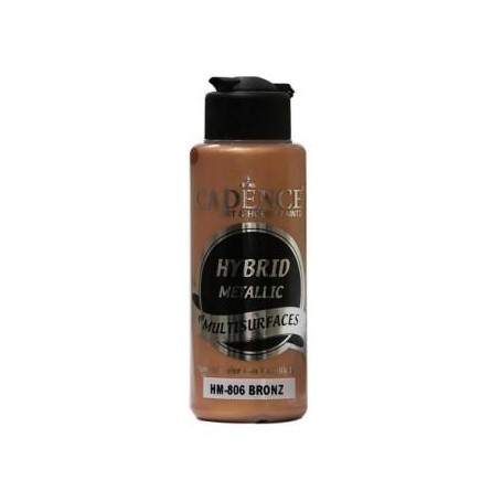 Pintura Acrílica Multisuperficie Hybrid  Metálica Cadence Bronce 120ml