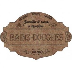 Cartel  Madera DM "Farmhouse" Bains-Douches nº2