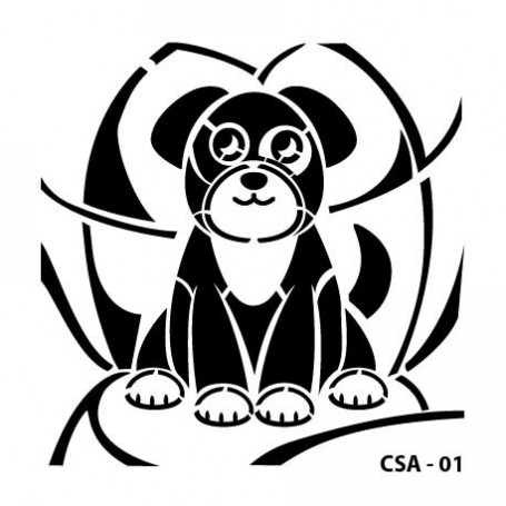 Kids Animal Stencil 15x15 cm CADENCE
