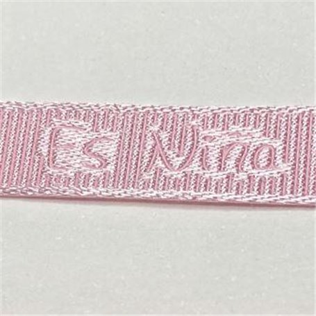 Cinta Raso Rosa, Es Niña 10mm