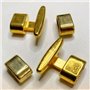 Cierre Gancho 2 Partes Oro Brillante 10x4mm Int.