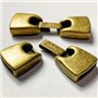 Cierre Oro Viejo 2 Partes  3x13mm. Int.