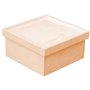 Caja Pino Lisa Con Tapa 21,5x21,5x10cm